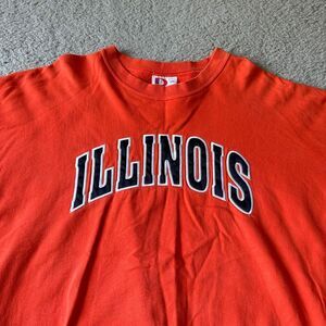 Vintage Dodger Sweater Mens 2XL XXL Orange Pullover‎ Illinois USA Sports Outdoor